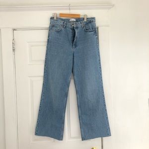 Zara straight leg high-waisted jeans